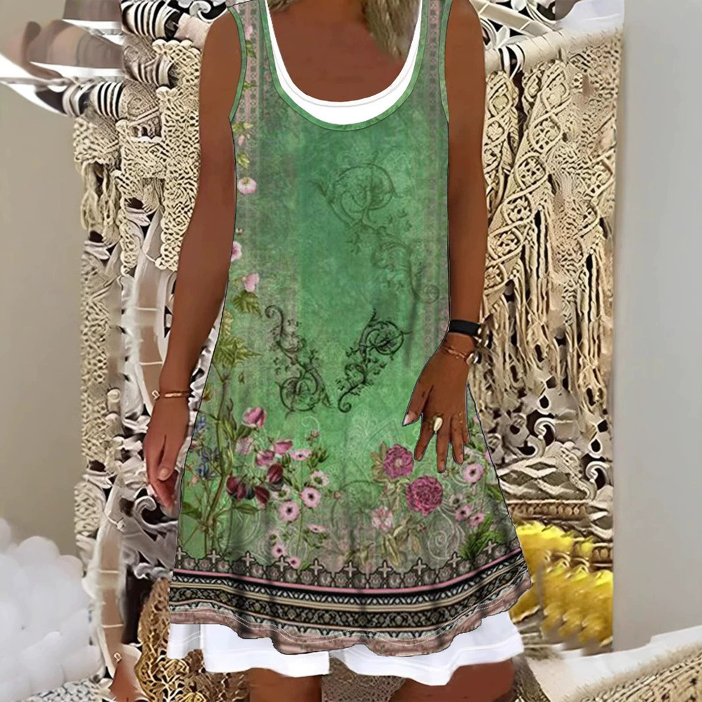 ZARA In Stock Spring Summer Sleeveless Botanical Floral Print Midi Dress